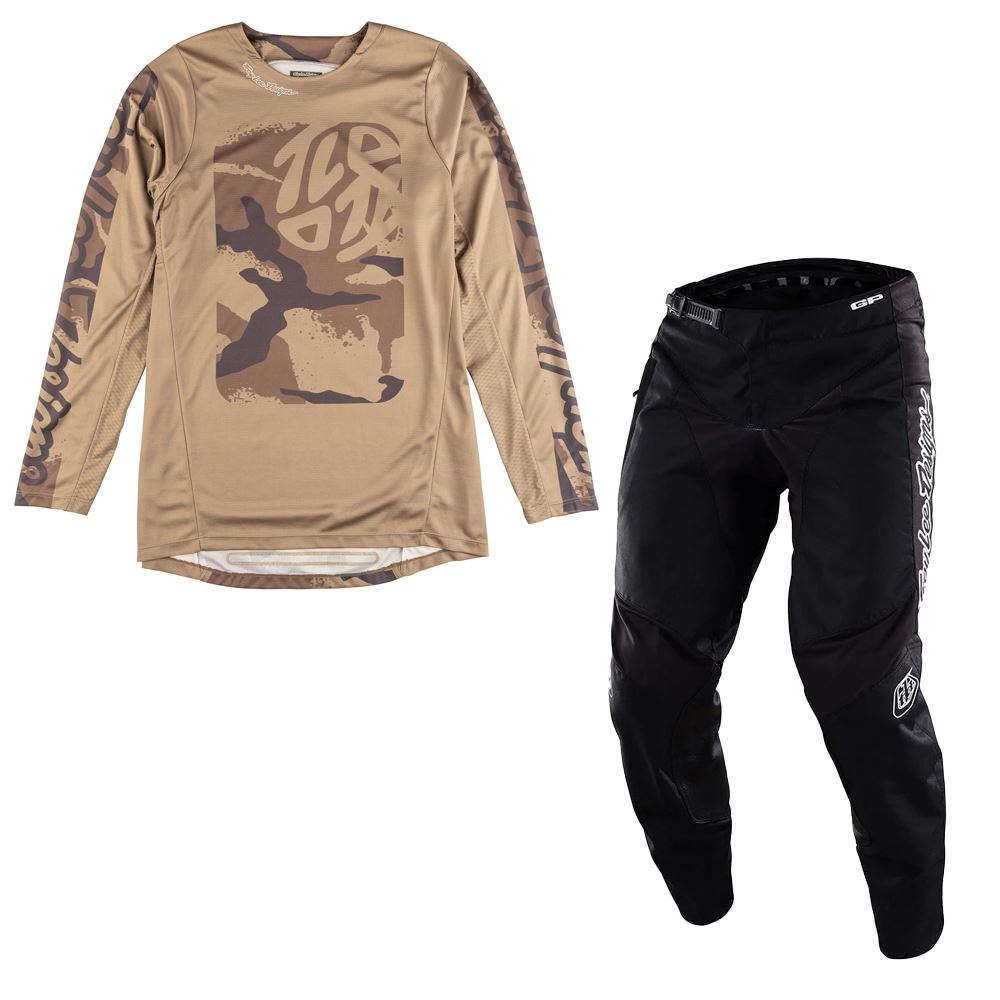 Troy Lee Designs 2025 Motocross GP PRO Boxed In Combo Kit Oak Charcoal